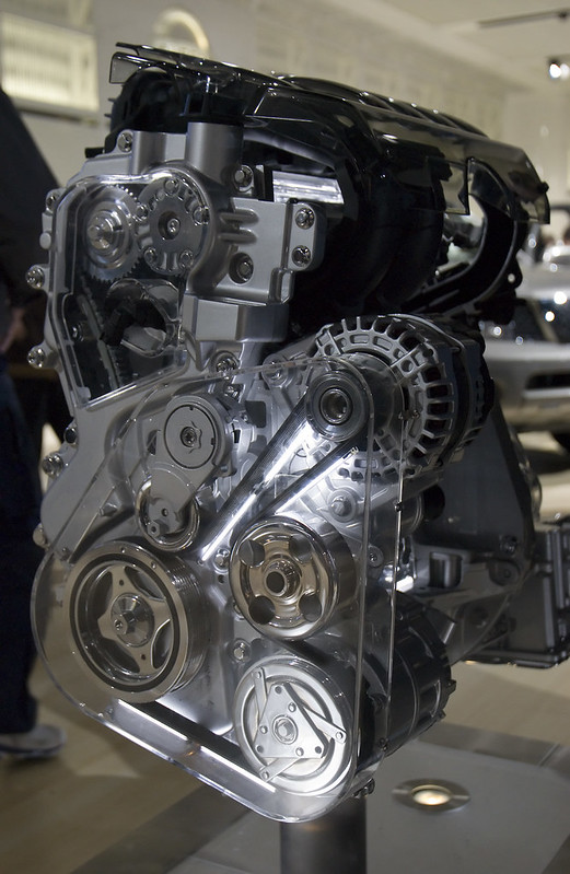 Side view of vehicle transmission
