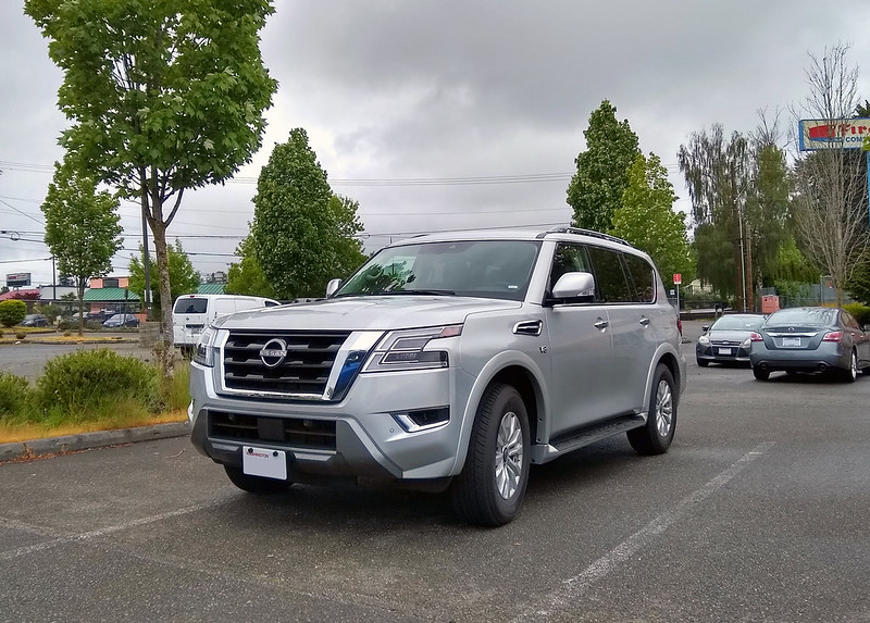 Nissan Armada Parked outside