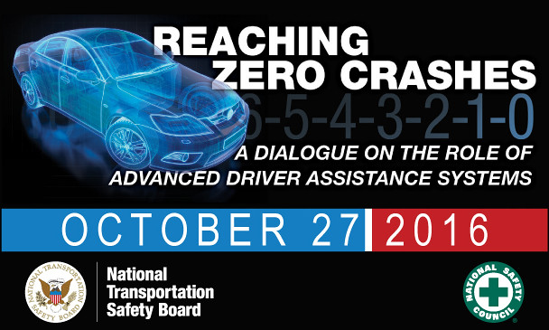 National Transportation Safety Board zero crashes goal infographic