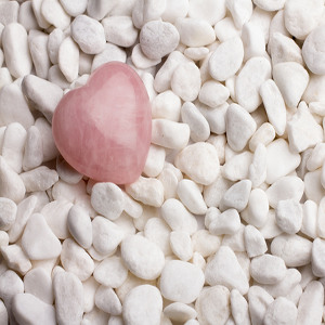 Crystals like Rose Quartz invite love into your life
